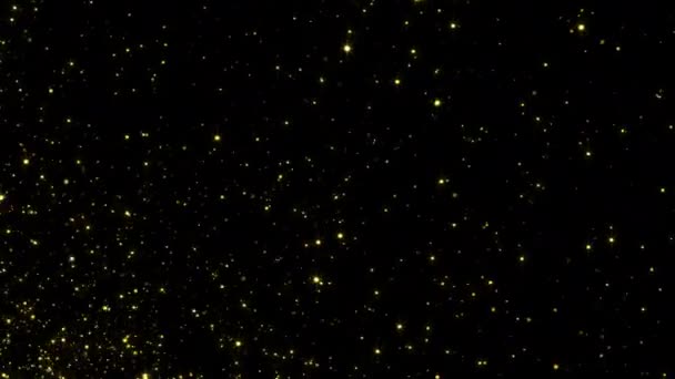 Bokeh Λάμπει Πολύχρωμα Σωματίδια Λαμπερή Λάμψη Σωματίδια Βρόχο Animation Μαύρο — Αρχείο Βίντεο