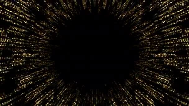 Іскри Швидкість Світлових Потоків Неонових Сяючих Променів Зірок Русі Лінії — стокове відео