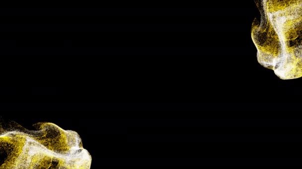 Морозный Туман Эффекты Дыма Абстрактный Взрыв Частиц Всплеск Жидкости Анимация — стоковое видео