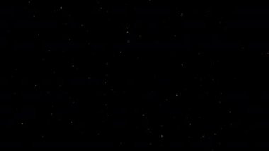 Işıl ışıl yıldız tozu iz parçacık sihirli kuyruk döngüsü siyah arkaplan ile animasyon video