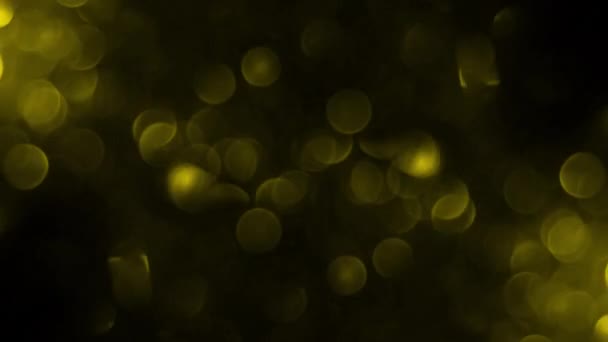 Bokeh Shining Colorful Particles Shimmering Glittering Particles Loop Animation Black — Stock Video