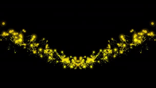 Έκρηξη Αφρώδη Λάμψη Αστέρι Σκόνη Σωματιδίων Μαγεία Αποκαλύπτουν Βρόχο Animation — Αρχείο Βίντεο
