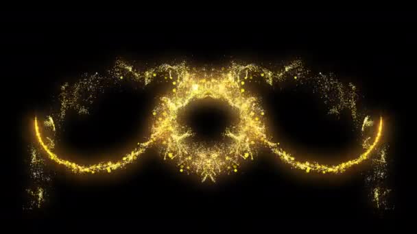 Ігристий Блиск Пилу Сліду Частинки Магія Хвостового Циклу Анімаційне Відео — стокове відео