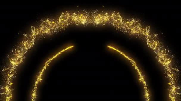 Αφρώδης Glitter Αστέρι Σκόνη Ίχνος Σωματιδίων Μαγικό Ουρά Βρόχο Animation — Αρχείο Βίντεο