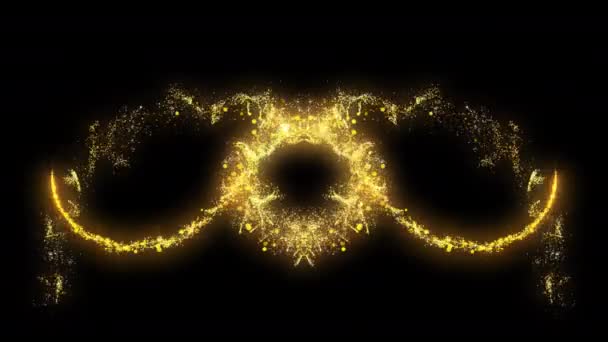 Işıl Işıl Parlayan Toz Parçacık Izi Sihirli Kuyruk Döngüsü Animasyon — Stok video