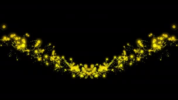Explodera Gnistrande Glitter Stjärna Damm Partikel Magi Avslöja Loop Animation — Stockvideo