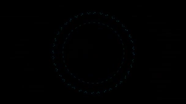 Desain Lingkaran Bentuk Meledak Elemen Ledakan Dengan Saluran Alpha Pada — Stok Video