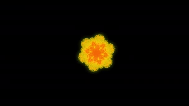 Explosión Partículas Efecto Explosión Abstracta Animación Con Fondo Negro — Vídeo de stock