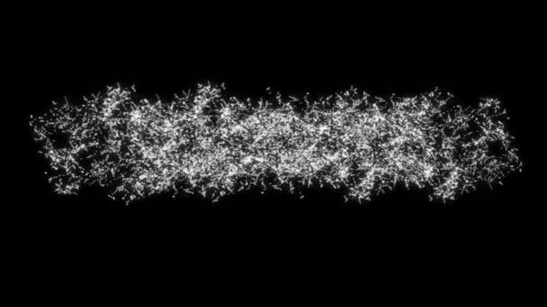 Deeltjesexplosie Uitbarsting Effect Abstract Blast Animatie Met Alfa Kanaal Transparante — Stockvideo