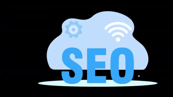 Seo 検索エンジン最適化 ウェブサイトのブーストSeoランキングコンセプト 検索結果 デジタルマーケティング アルファチャネルによるWebトラフィック分析 — ストック動画