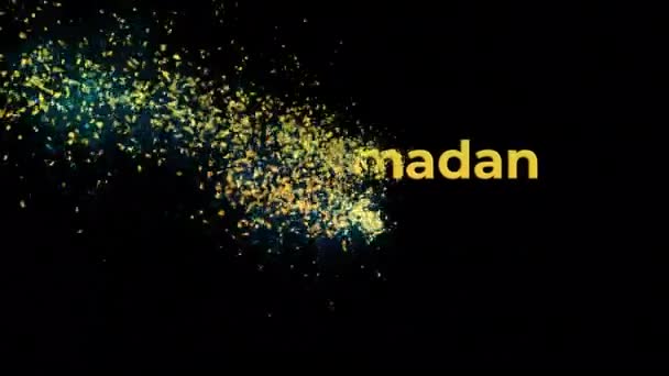 Mahe Ramadan Kareem 2024 Animationstext Animation Alphakanal Transparenter Hintergrund — Stockvideo