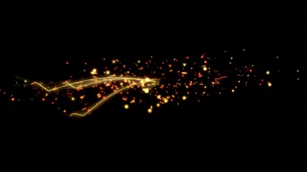 Partikel Explosion Brast Effekt Abstrakt Blast Animation Med Alfa Kanal — Stockvideo