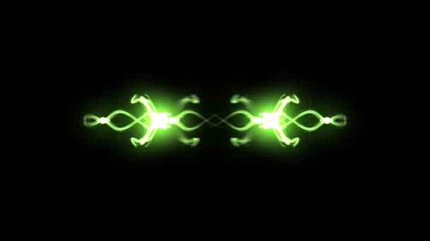 粒子爆発バーストネオン効果 ブラックバックグラウンドでの抽象爆発効果アニメーション — ストック動画