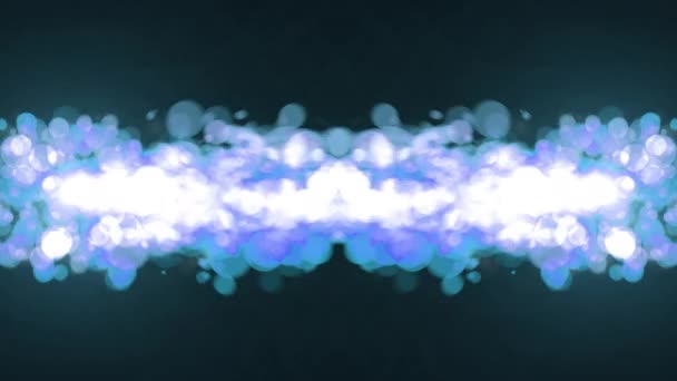 Staubpartikel Bewirken Fliegende Nahtlosschleife Zeitlupe Overlay Animation Auf Schwarzem Hintergrund — Stockvideo