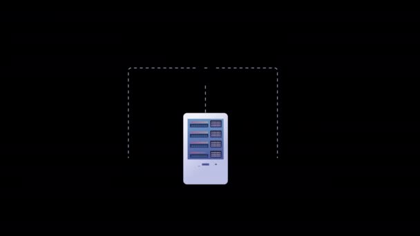 Computación Nube Subir Datos Seguridad Nube Ordenador Portátil Inteligente Teléfono — Vídeos de Stock