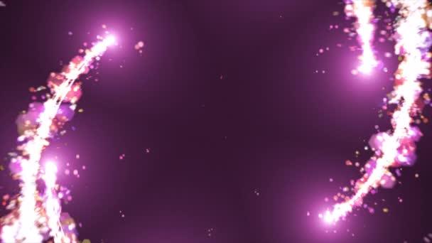 Σωματίδιο Μαγεία Ουρά Αφρώδη Glitter Αστέρι Σκόνη Βρόχο Μονοπάτι Animation — Αρχείο Βίντεο