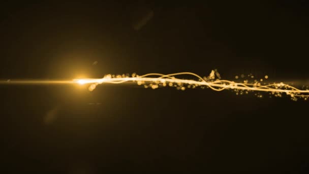 Διαθέτει Πολύχρωμη Ενέργεια Λαμπερό Κύμα Εκρήξεις Σωματιδίων Παγωμένο Εφέ Ομίχλης — Αρχείο Βίντεο
