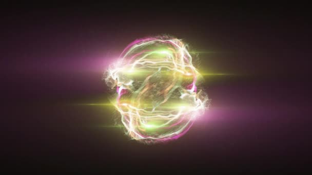 Mettant Vedette Des Explosions Particules Vague Éclatantes Énergie Colorée Des — Video