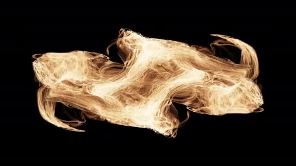 Magiske Glød Flyvende Blast Energi Glødende Wave Partikel Eksplosioner Brast – Stock-video
