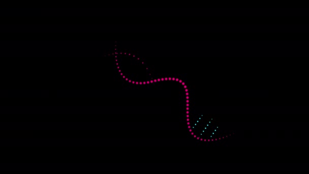 Dna Strand Science Disegno Molecolare Icona Concetto Loop Animazione Video — Video Stock