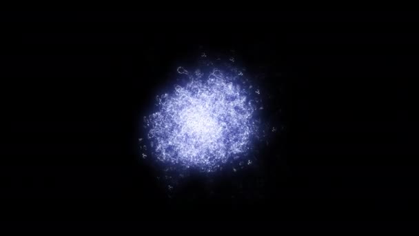 Magie Effekt Frostig Nebeleffekte Welle Partikel Rauch Explosion Animation Video — Stockvideo