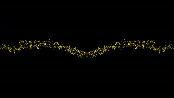 粒子爆発バースト効果 ブラックバックグラウンドによる抽象爆発アニメーション — ストック動画