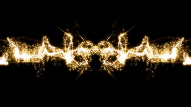 粒子爆発バースト効果 ブラックバックグラウンドによる抽象爆発アニメーション — ストック動画
