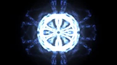 parçacık sihirli kuyruk parıldayan yıldız tozu iz döngüsü siyah arkaplan üzerindeki animasyon videosu