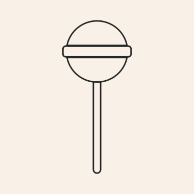 Lolipop ve baston işaretlerinin vektör tasarımı. Lolipop ve spiral stok vektör illüstrasyonunun grafiği