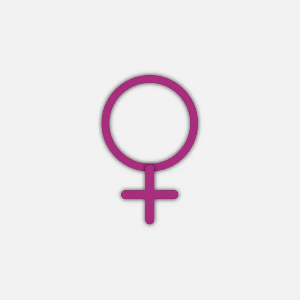 Symbol Płci Żeńskiej Orientacja Seksualna Konstrukcja Wektora — Wektor stockowy