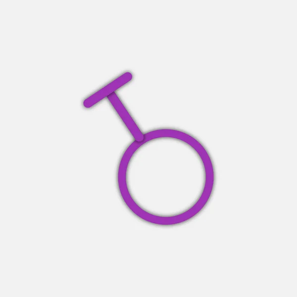 Genderový Symbol Travestu Sexuální Orientace Návrh Vektoru — Stockový vektor