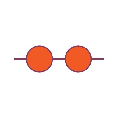 Glasees ikonu. Logo elemanı çizimi. Glasees tasarımı