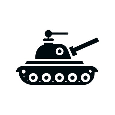 Tank simgesi. Askeri Tank Yok Edici Çizim Tasarımı