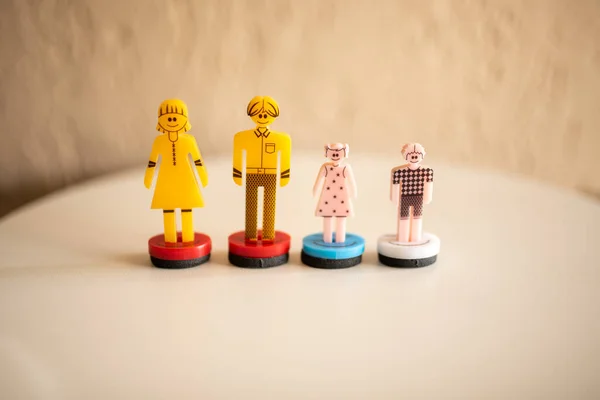 Συστηματικές Συμβουλές Οικογενειακή Θεραπεία Έννοια Ψυχοθεραπεία Ακρυλικές Κούκλες Άνθρωποι Ομάδα — Φωτογραφία Αρχείου