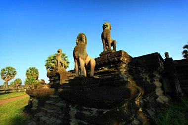 Angkor Wat veya Angkor Tapınakları, Dünya Ünlü Miras Alanı Siem Reap Kamboçya 'nın en popüler turistik merkezleri 