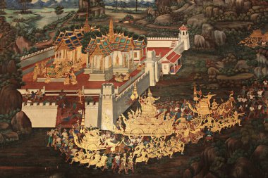 Wat Phra Si Rattana Satsadaram (Wat Phra Kaew) Bangkok, Tayland 