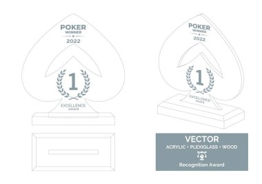 Kumarhane ödül şablonu, Poker turnuvası kupa şablonu, Kumarhane şampiyonluğu ödülü