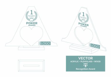 Kumarhane ödül şablonu, Poker turnuvası kupa şablonu, Kumarhane şampiyonluğu ödülü