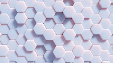 Hexagonal abstract background. Diversity and team work concept . This is a 3d render illustration 