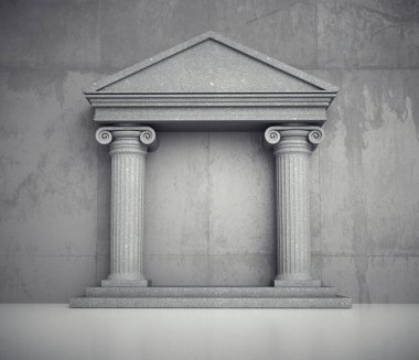 Roma binası. Bu 3 boyutlu bir çizim..