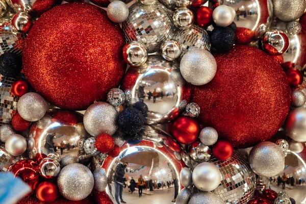 Julgran Gjord Grannlåt Dekoration — Stockfoto