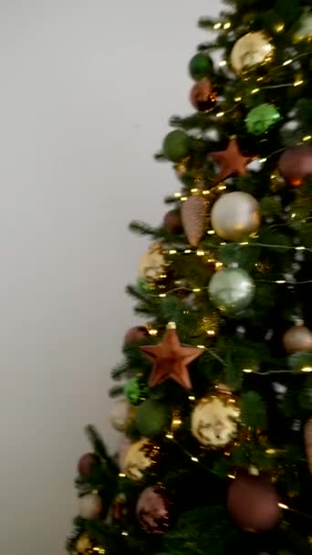 Nouvel Table Soirée Avec Décorations Noël Dans Salon — Video