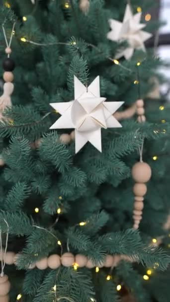Noel Ağacını Süslemelerle Kapat — Stok video