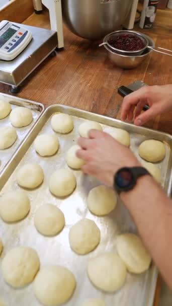 햄버거 베이커리 반죽의 고품질 — 비디오