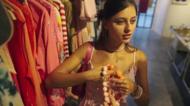 Moda eserlerini ve şık aksesuarları moda butik bir ortamda keşfedin.