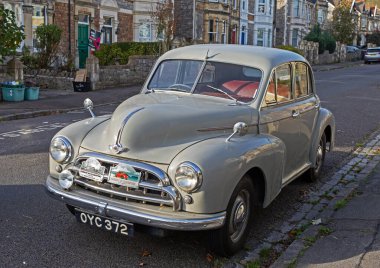 1952 Morris Oxford tarzı.