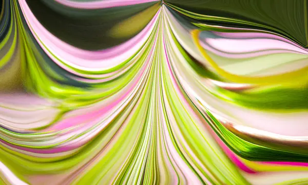 Abstraktní Zelené Růžové Křivky Vln Design Šablony Pozadí Tapety Produkty — Stock fotografie