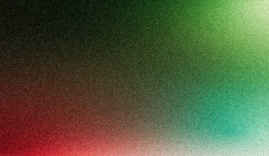 kırmızı yeşil neon mavisi yeşil arkaplan soyut tahıl sesi deseni koyu renk gradyan resimleme