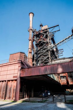 Landschaftspark, eski bir çelik fabrikası Duisburg, Batı Almanya 'da halka açık bir parka dönüştürüldü.