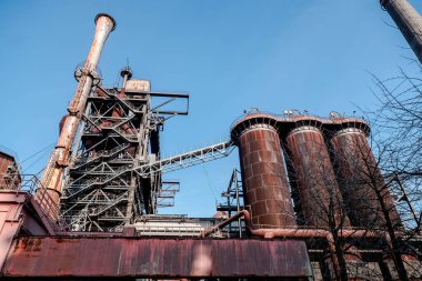 Landschaftspark, eski bir çelik fabrikası Duisburg, Batı Almanya 'da halka açık bir parka dönüştürüldü.